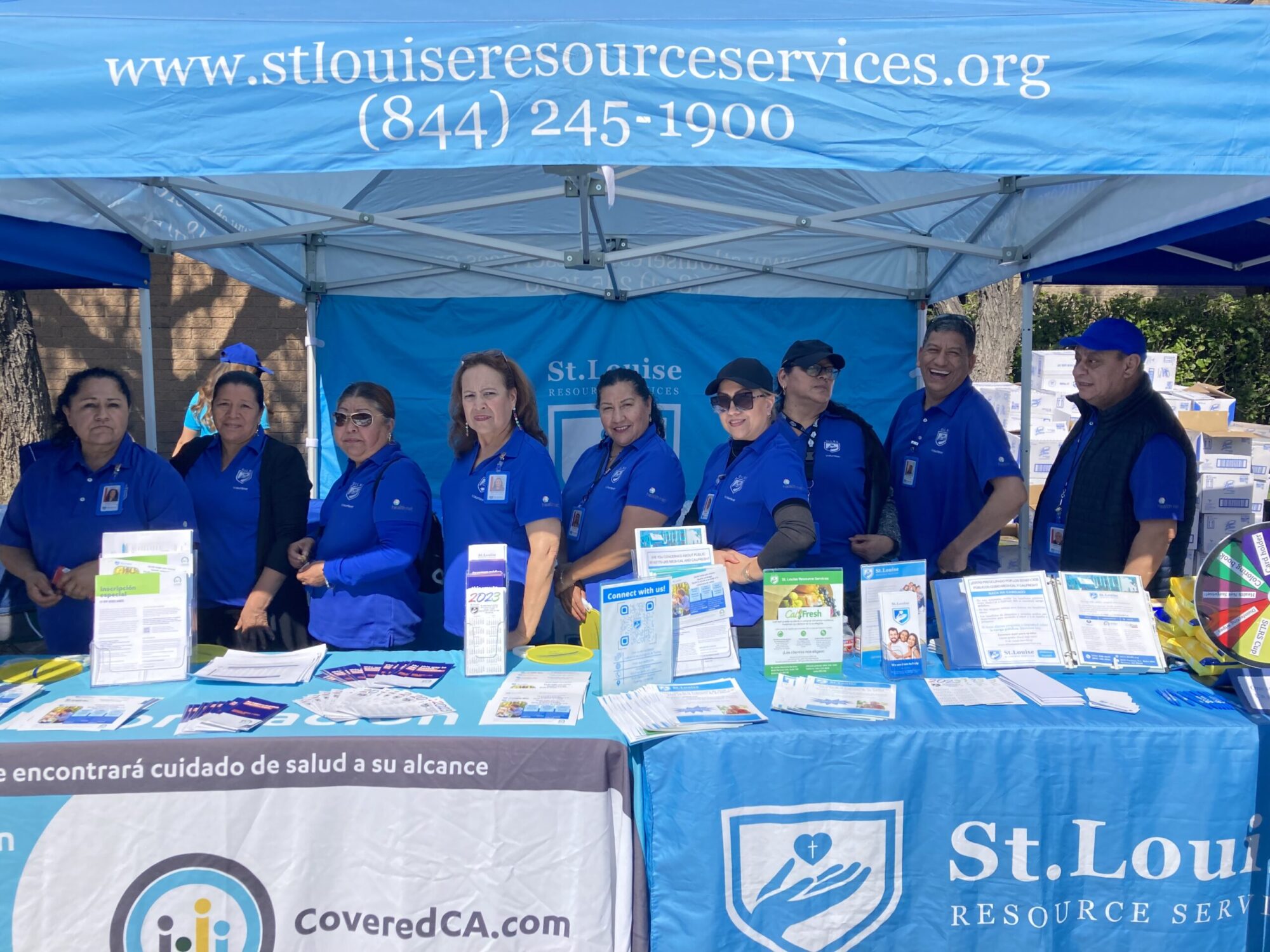St. Louise Resource Services Community Health Promotores at the Downey Street Faire March 2023.